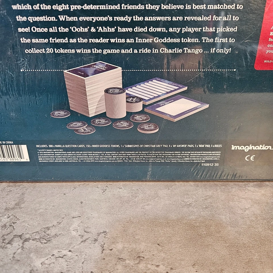 Fifty Shades Of Grey Board Game Adult Imagination 18 Board Game Brand New Sealed - Image 4 of 4