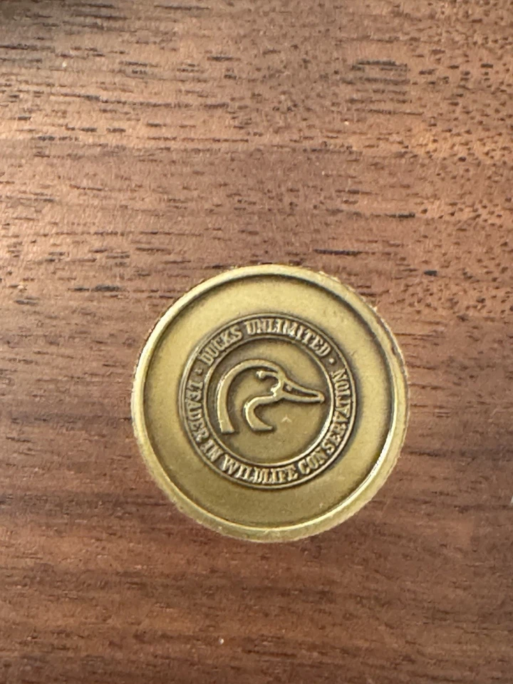 Vintage Ducks Unlimited Hand Carved Duck Decoy Accessory Storage Box 12x7x6 - Image 2 of 4