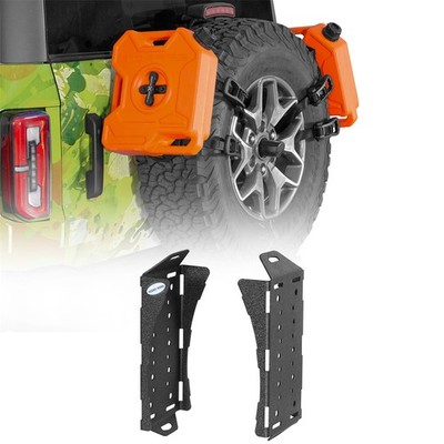2pcs Quick Release Fuel Can Spare Tire Mount Bracket Steel Universal Fitment