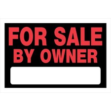 Hillman English Black For Sale Sign 8 in. H X 12 in. W 6-pack 