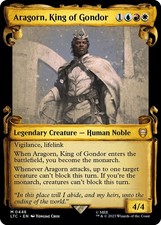 Aragorn, King of Gondor (Showcase Scrolls) - Foil NM MTG Commander: The Lord ...