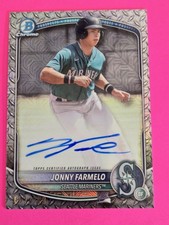 2025 Bowman Chrome Jonny Farmelo #BMA-JFA On Card Auto Mega Mojo Refractor RC
