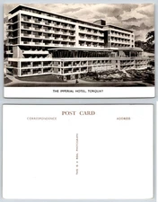 Torrquay England Imperial Hotel RPPC Postcard AA316