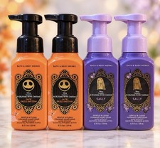 Bath Body Works DISNEY Nightmare Before Christmas Jack Sally Foaming Soap 4-PC