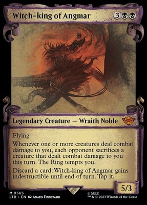 MTG Witch-king of Angmar - Showcase Scrolls, NM-Mint, English Universes Beyond: