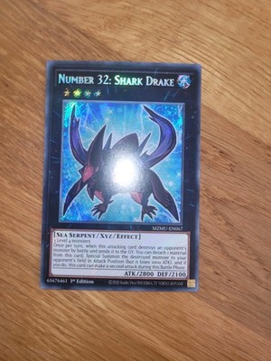  Number 32 Shark Drake MZMU-EN067, Secret Rare english Chibi