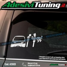 Adesivo Vigile Polizia Ladro (versione 2) con Lancia Y OLD Tuning - Sticker D...