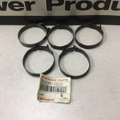92037-1523 NEW KAWASAKI CLAMP LOT OF 5 FITS MULTIPLE MACHINES FREE ...