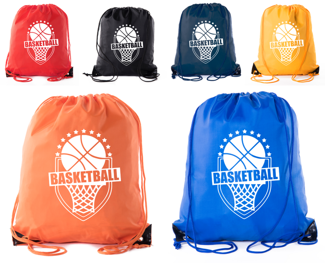 Mato & Hash Basketball Drawstring Bags with 3,6, and 10 pack bulk