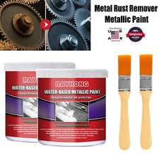 2× Car Anti-Rust Chassis Converter Water-Based Primer Metal Rust Remover 100ml