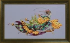 Mirabilia Cross Stitch MD169  Princess Elliana chart+Linen+beads semi kit