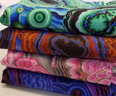 Kaffee Fassett Kollektiv Achat 4 Farben Baumwolle Handwerk Steppen Kleidung Stoff 