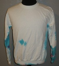 Adult Small Gildan Heavy Blend Tie Dye Long Sleeve Crew Neck Pullover Sweatshirt