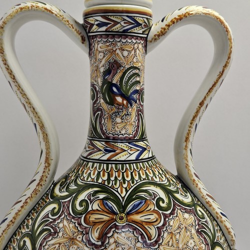 Portugal Faience Ceramic Handled Jug Authentic Hand Painted Museum Reproduction - Picture 7 of 19