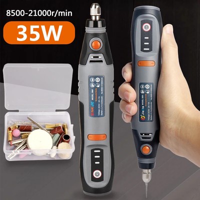 35W USB Cordless Rotary Tool Dremel DIY Mini Drill Engraving Pen Electric 3Speed