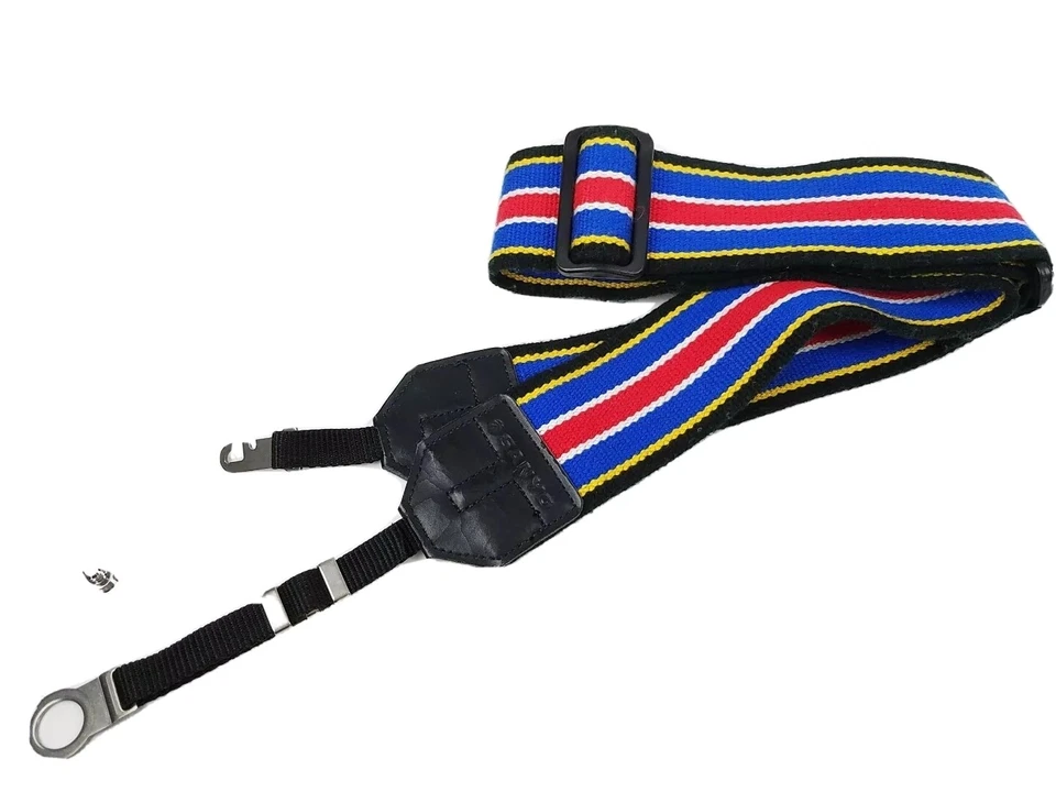 Sanyo Camera Shoulder Strap ADJUSTABLE Red White and Blue - Image 2 of 4