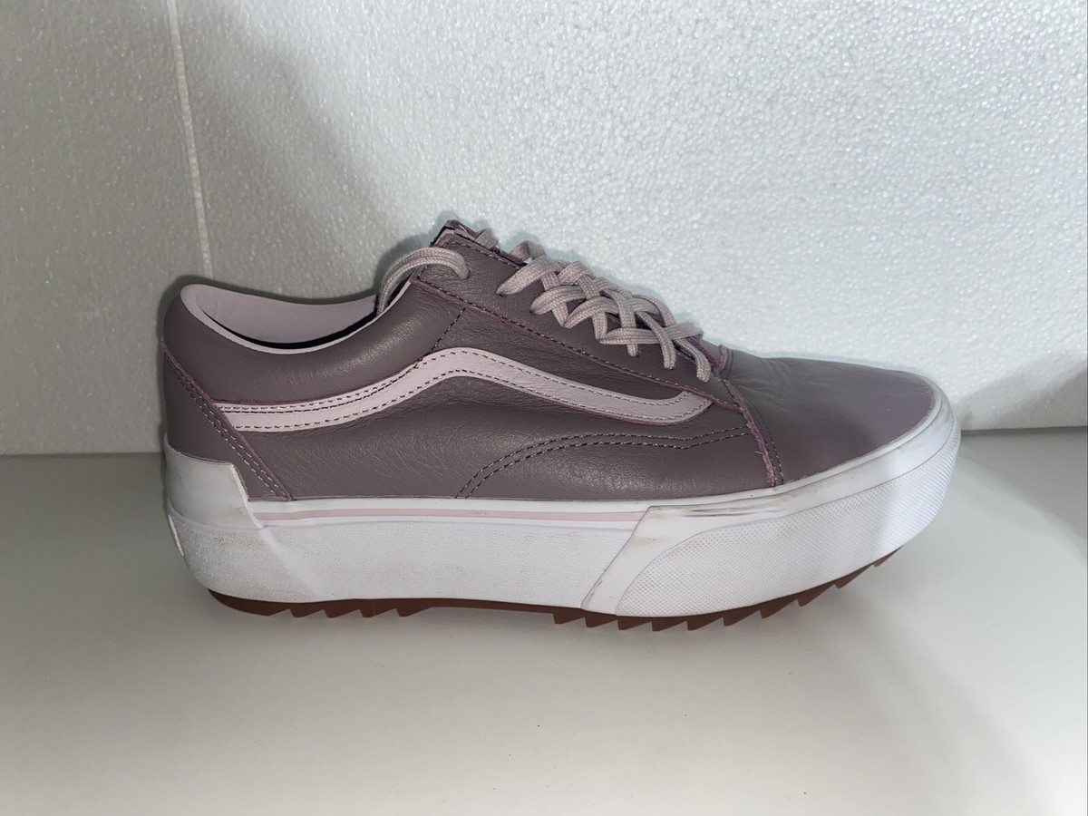 VANS Sneakers M 9.5 W 11 Old Skool Stacked Tumbled Leather  display picture 2