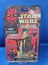 Star Wars Episode I Naboo Accessory Set W/ Retracting Grappling Hook Backpack!