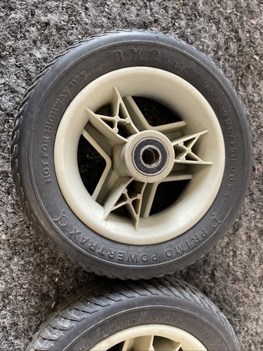 (1747) Pride Apex Rapid Mobility Scooter Front Wheels Solid 8X2 - Picture 7 of 9