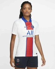 Nike PSG Paris Saint-Germain 2020/2021 Womens Away Soccer Jersey Sz M CD4406 101
