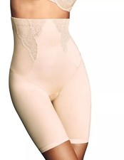 Maidenform 2042 Vintage Chic Shapewear High-Waist Thigh Slimmer XL