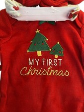 Tahari Baby My First Christmas 4 Piece Outfit Size 6-9 Months