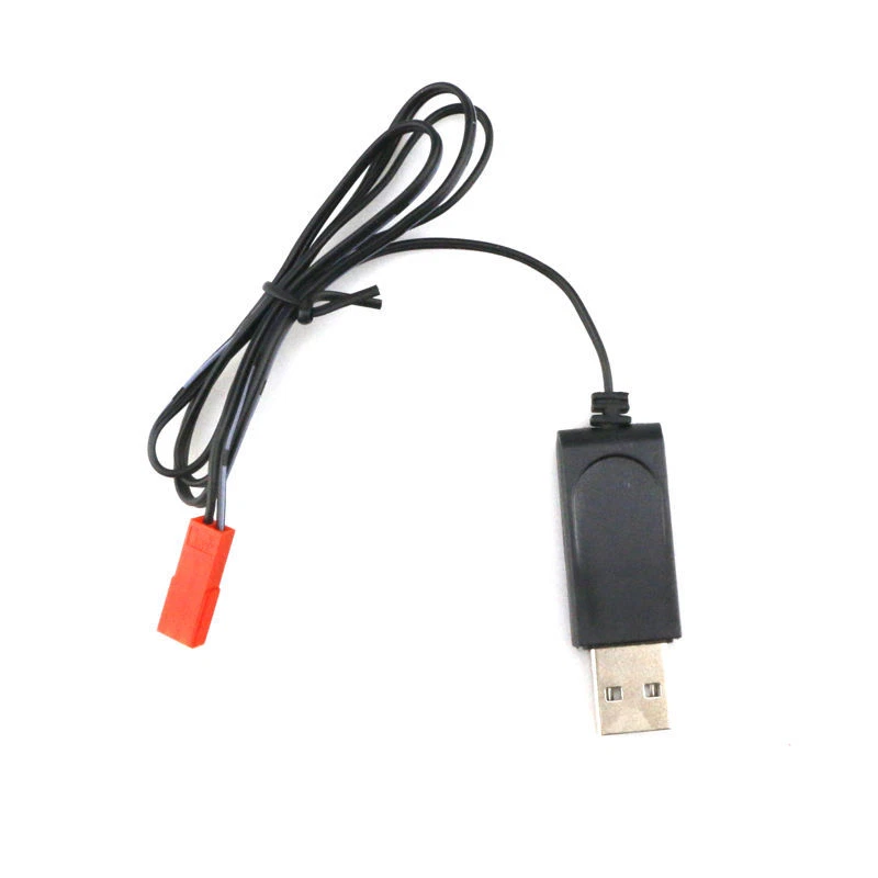 USB 3.7v Battery Charger Cable Red JST Connector RC Quadcopter Drone Helicopter - Image 2 of 3