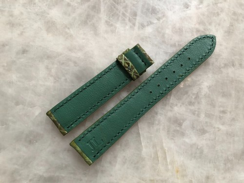 18mm/16mm Python Print Leather Watch Strap Band - Picture 4 of 4