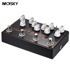 MOSKY Guitar Multi-Effect Pedal Series Distortion Overdrive Delay Reverb Buffer