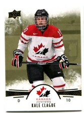 2016-17 UD Team Canada Gold Kale Clague Card #49 Parallel