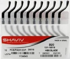 (10) B20 Shaviv Replacement Blades for B Series Holders Shaviv HSS 29019
