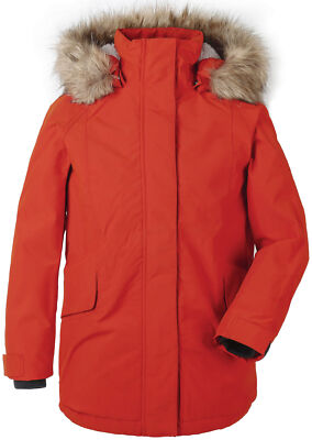 Didriksons Parka Functional Jacket Naples Girl's Youth Parka Black Windproof