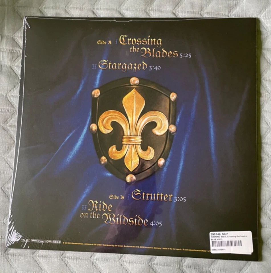 Running Wild - CROSSING THE BLADES - BLUE Vinyl - Bild 2 von 2