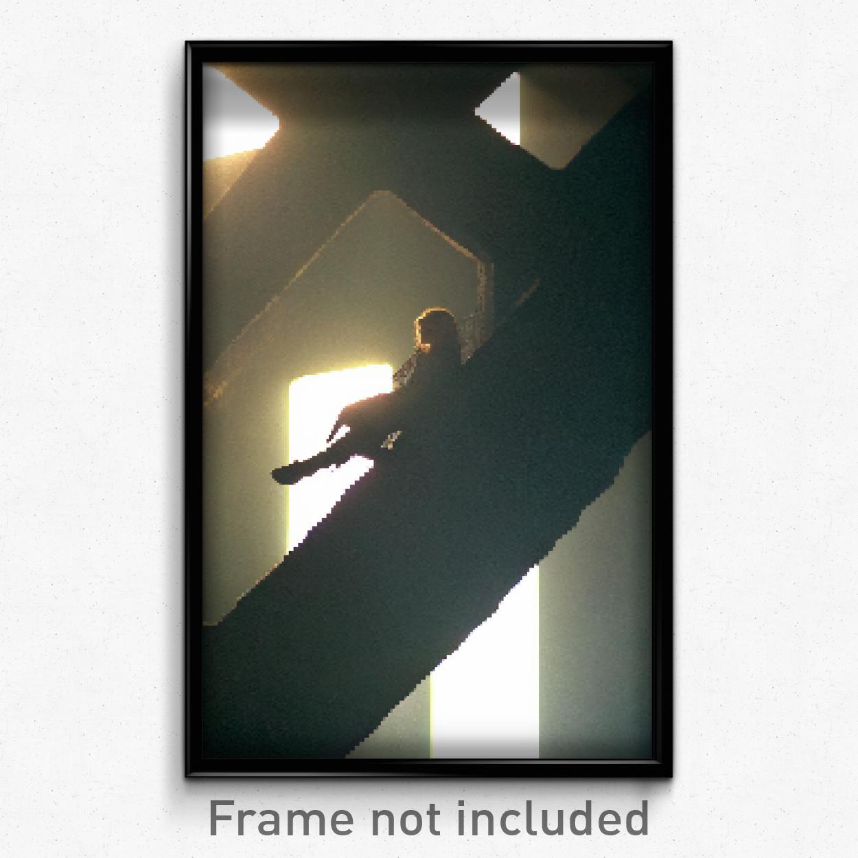 8 Bit Psychedelic Pixel Art Poster - Trippy Video Game Print Noted Roost