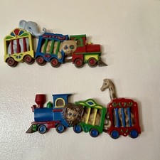 NEW Baby Nursery Decor Cute Colorful Animal Train Burwood