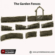 Garden Wicker Fences: Fantasy Farm, Building Wargaming RPG Terrain, D&D Scenery