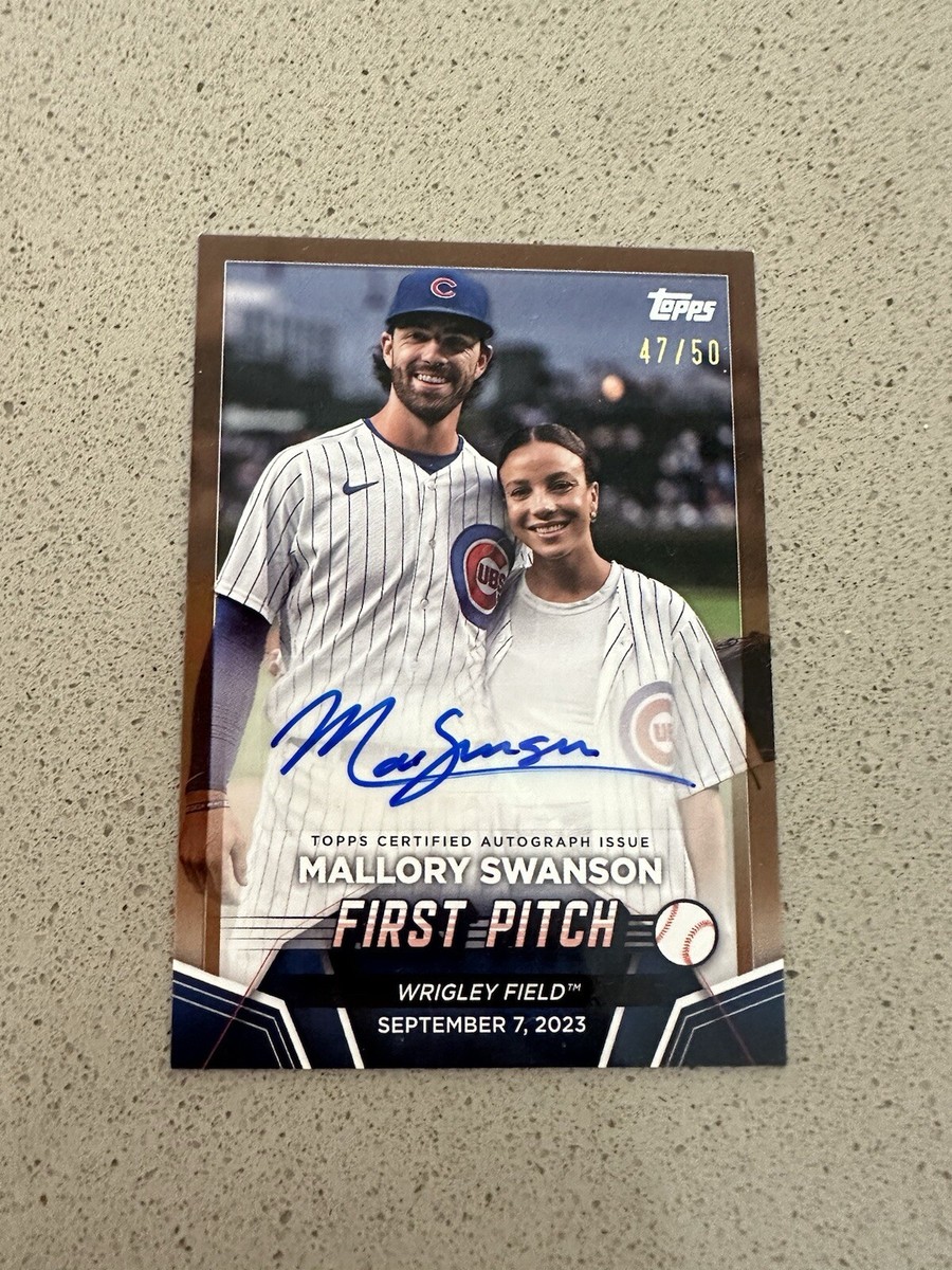 2024 topps series 2 first pitch mallory Swanson Auto /50 | eBay