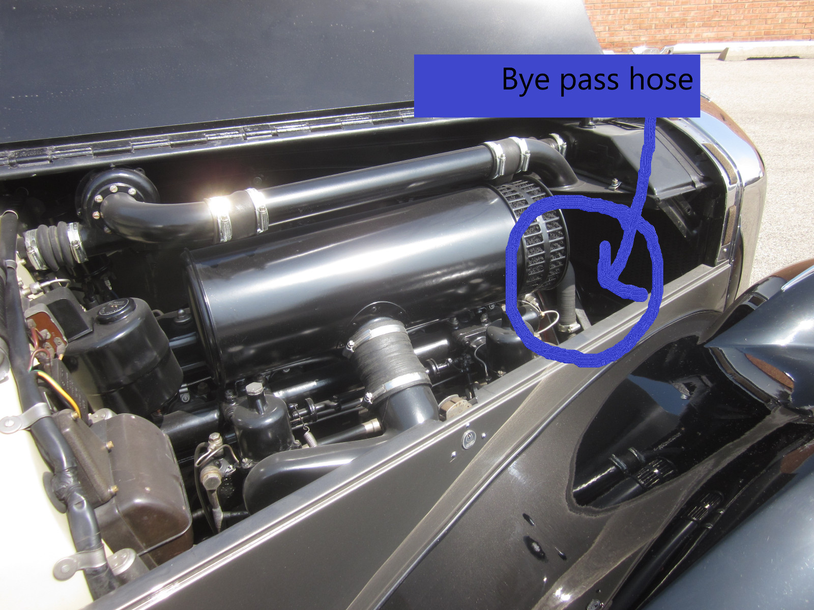 Bye pass hose Rolls-Royce Silver Wraith - Dawn Bentley Mark VI & Type