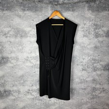 Women’s AllSaints Dresses V-Neck Sleeveless Black Polyester Size 8