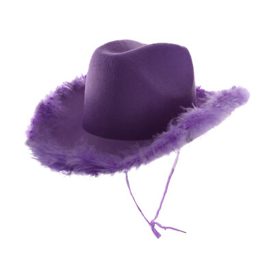PURPLE COWBOY HAT RHINESTONE COWGIRL LOVER SPEAK NOW  display picture 3