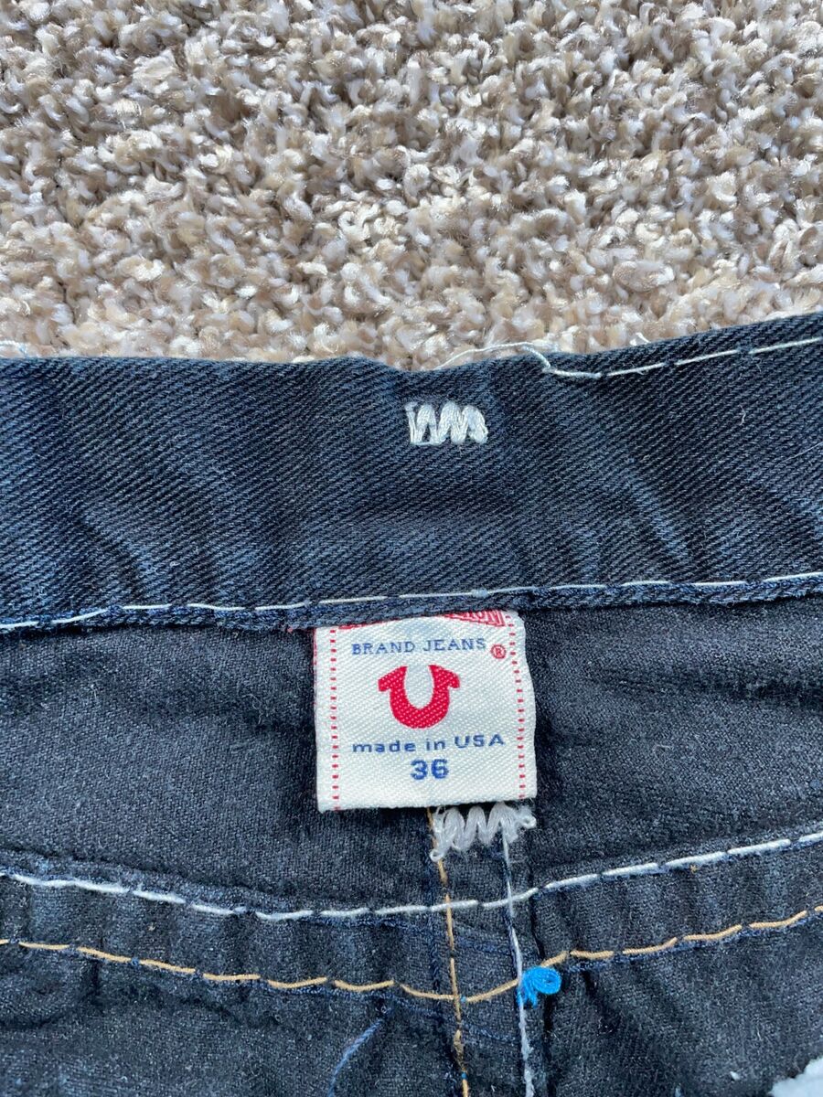 True Religion Distressed Billy Super T Jeans Men's 33 x 32 True Religion Distressed Billy Super T Jeans Men's 33 x 32
