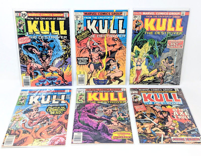 Kull: The Destroyer #11, 15, 16, 21, 24 & 25 Lot of 6 VTG 1977 Marvel Comics