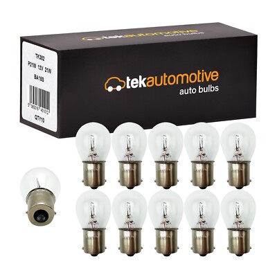 10 x 382 P21W Auto Birnen Bremse Heck Blinker Rückfahr Nebelscheinwerfer 12V 21W BA15S
