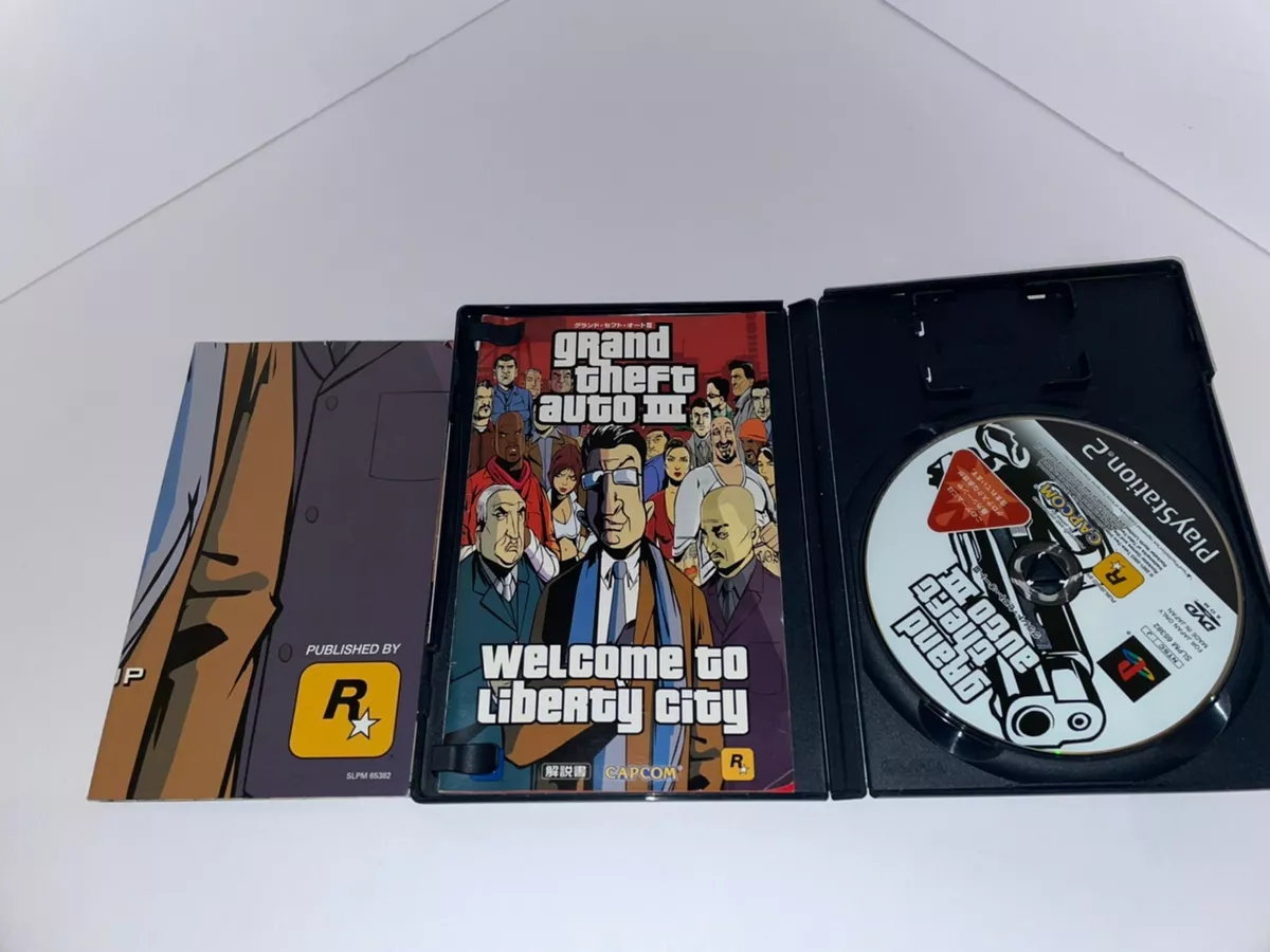 Grand Theft Auto 3 III Liberty City MAP PS2 CAPCOM Sony