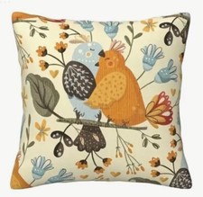 Partridge Love Birds Christmas Linen Throw Pillow Cover Holiday Home Decor 18