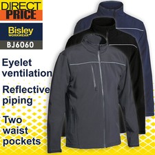 4x Bisley Mens Soft Shell Jacket BJ6060 