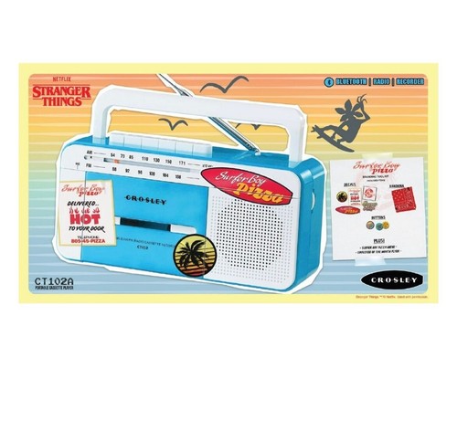 Pacchetto lettore cassette Stranger Things Crosley registratore Bluetooth nuovo in mano - Foto 4 di 5