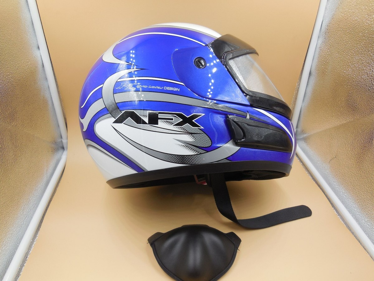 afx motorcycle helmet blue AFX FX-10 LEMANS BLUE MULTI COLOR FULL FACE HELMET SIZE XS 6-3/4 TO 6-7/8