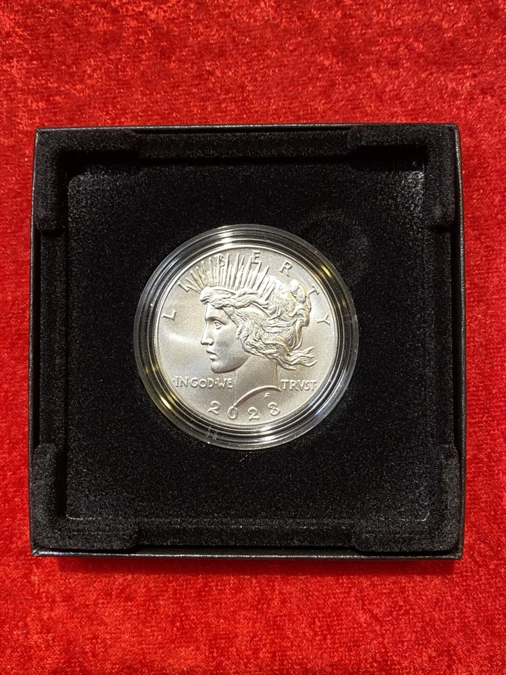 2023 US Mint .999 Silver Uncirculated Peace Dollar, OGP Box & COA - 23XH - Image 4 of 4