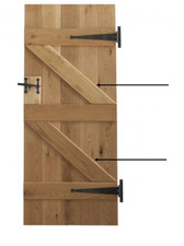 Solid Oak Bracing Pack for Solid Oak Ledged Doors